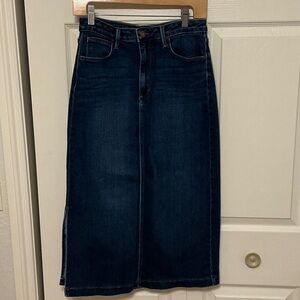 Just Black Dark Denim A-Line Skirt